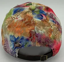 Gold Leaf Cap Multi-Toned Hot Pink