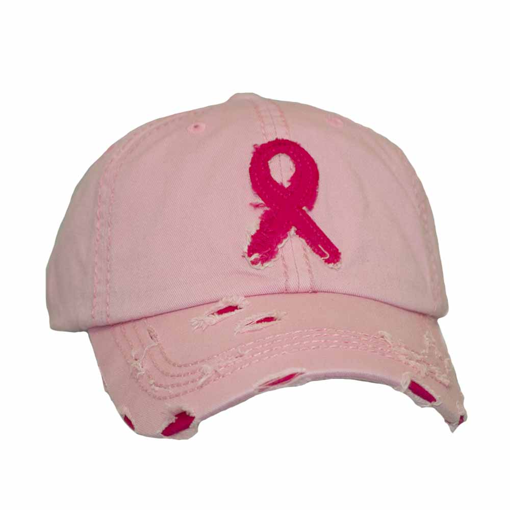 Breast Cancer Awareness Ribbon Cap