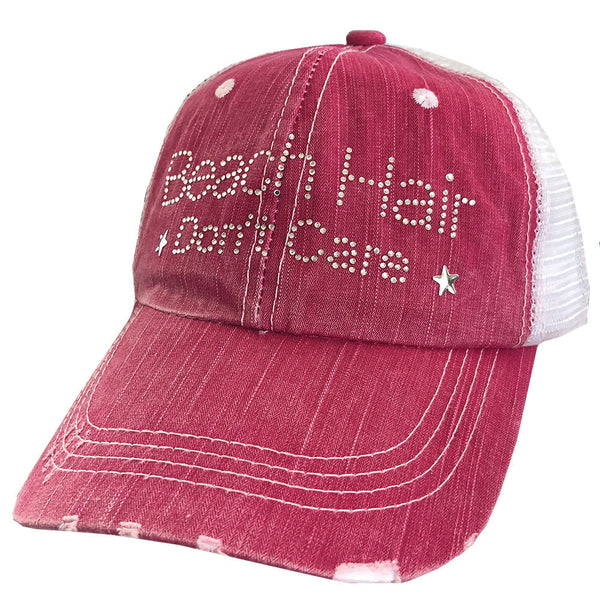 Beach Hair Don't Care Mesh Cap