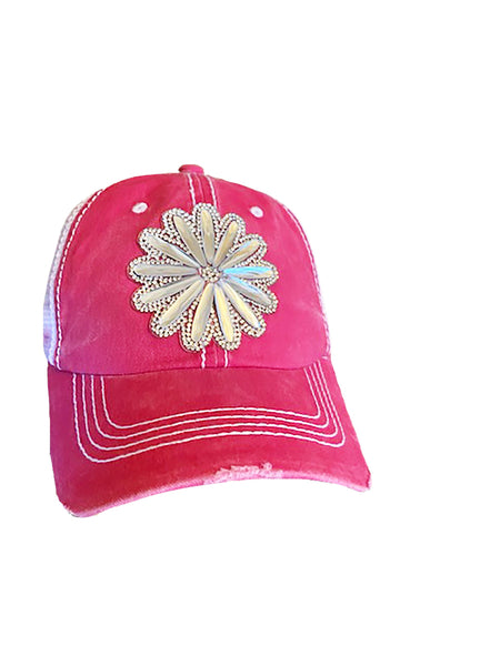 CRYSTALIZED MEDIUM FLOWER CAP