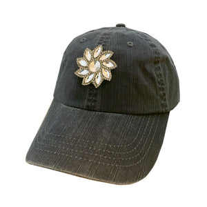 Small Crystal Flower Cap