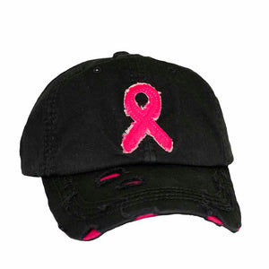 Breast Cancer Awareness Ribbon Cap