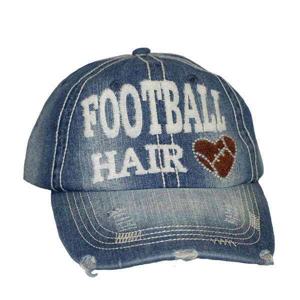 Football Hair Don't Care Cap