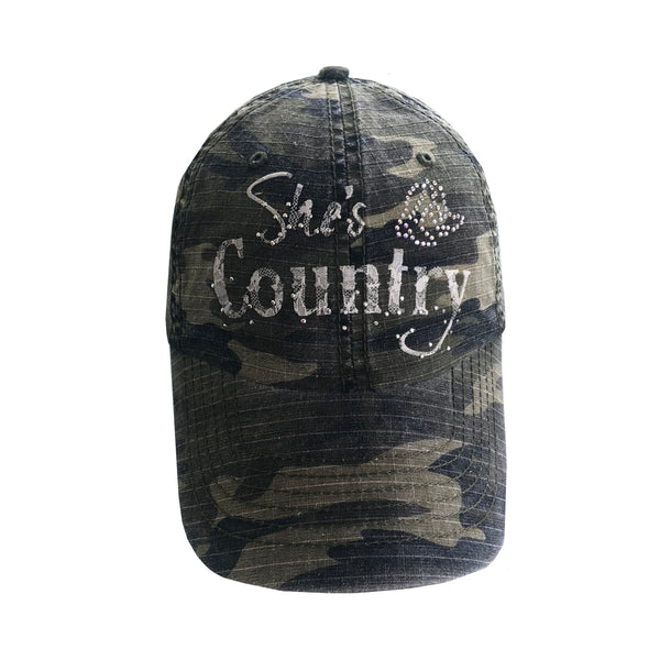 She's Country White Lace Cap