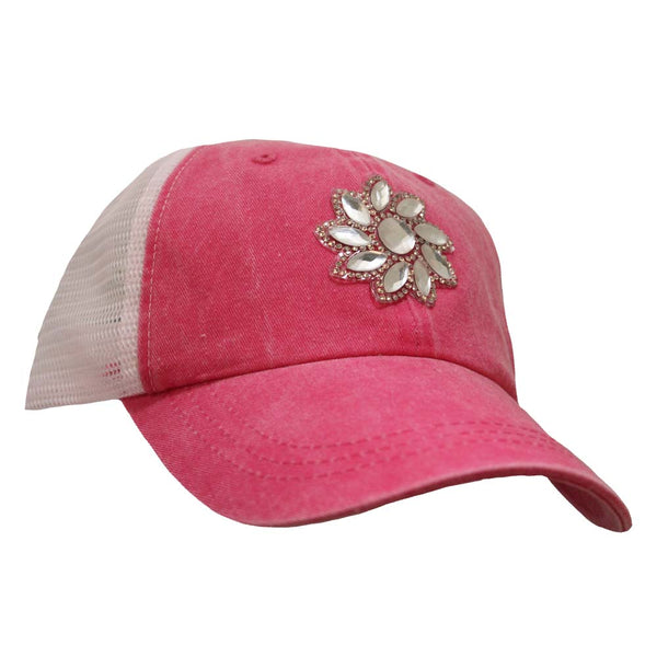 Small Crystal Flower Cap