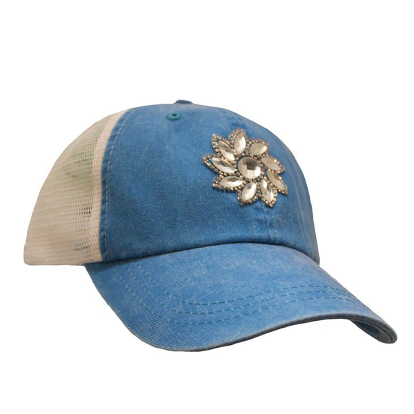 Small Crystal Flower Cap