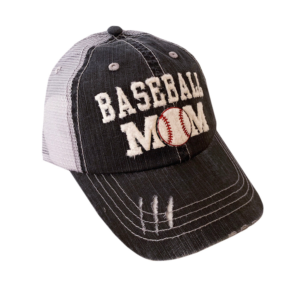 Baseball Mom Mesh Cap