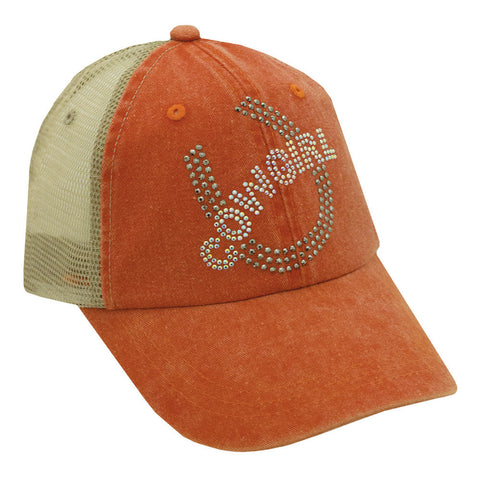 Cowgirl with Horseshoe Mesh Cap