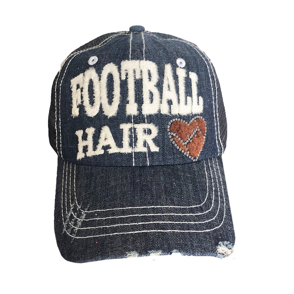 Football Hair Mesh Cap