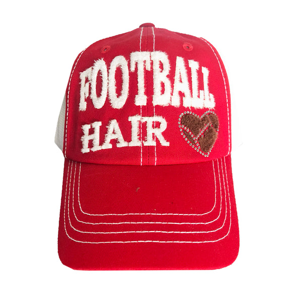 Football Hair Mesh Cap