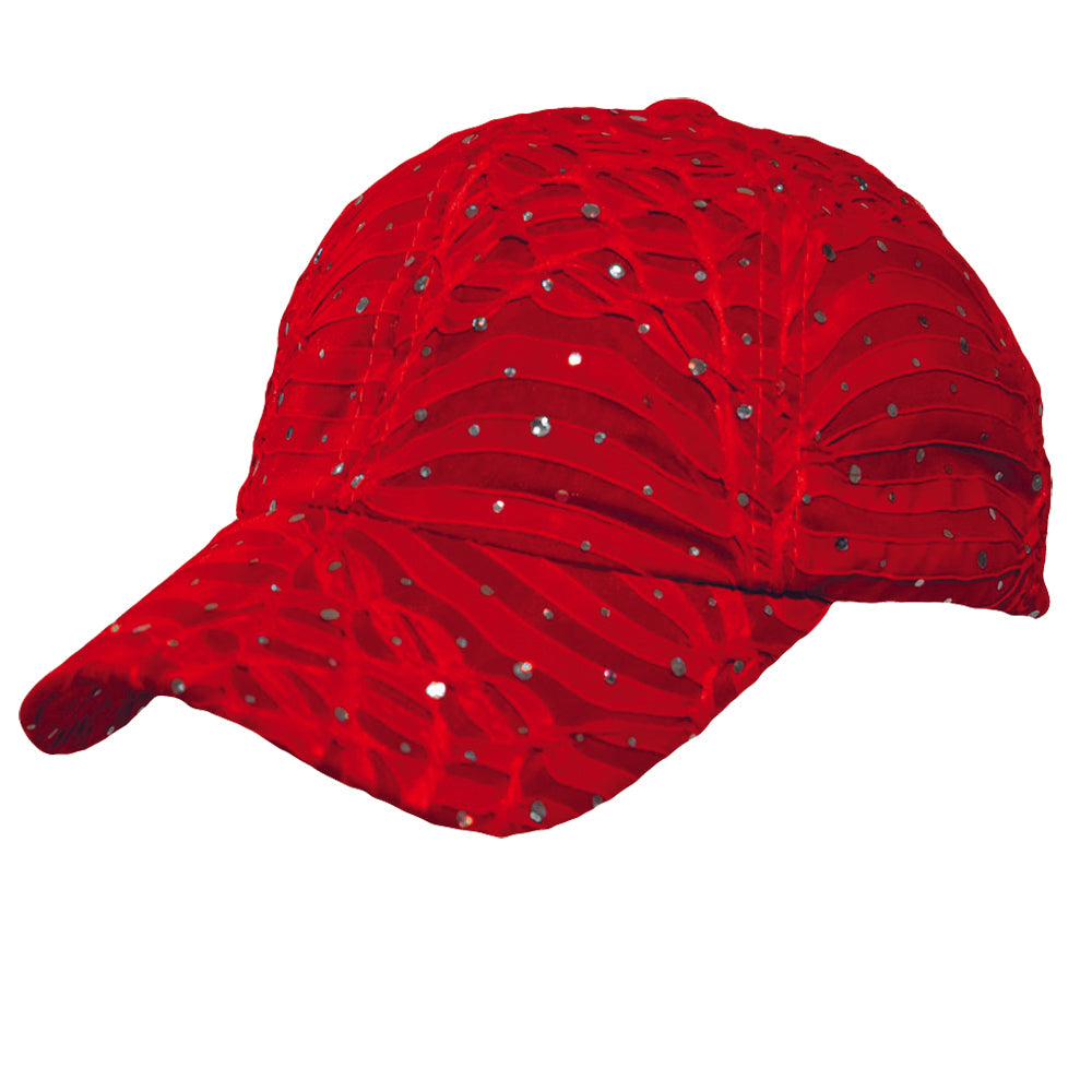 Red Glitter Cap