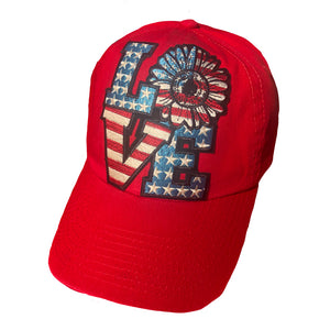 Love Red White and Blue Cap