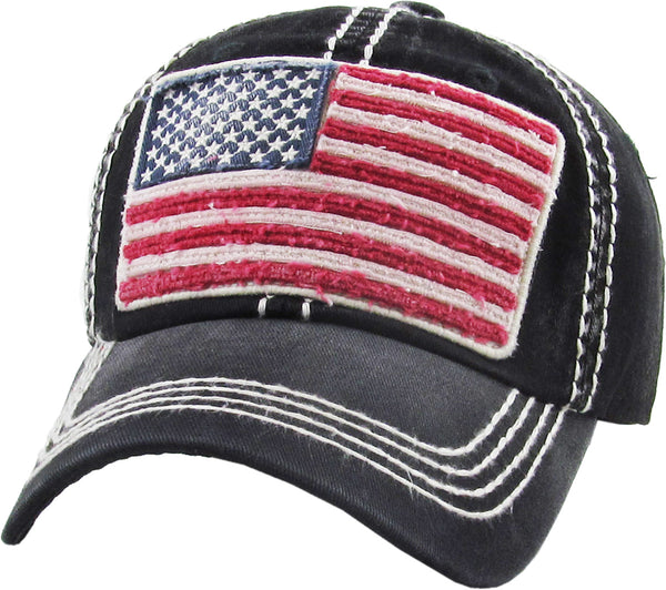 AMERICAN FLAG CAP