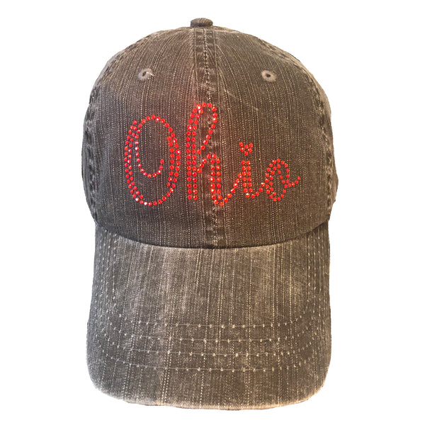 Ohio Red Crystals Cap