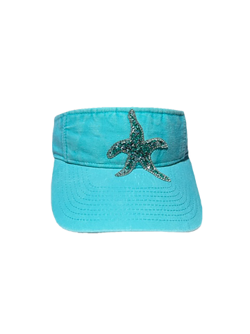 ACID WASHED AQUA STARFISH CAP